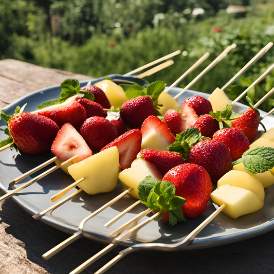 Fruits Grillés au Caramel & à la Menthe Fraîche